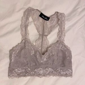 Lacey Grey Bralette Sz S